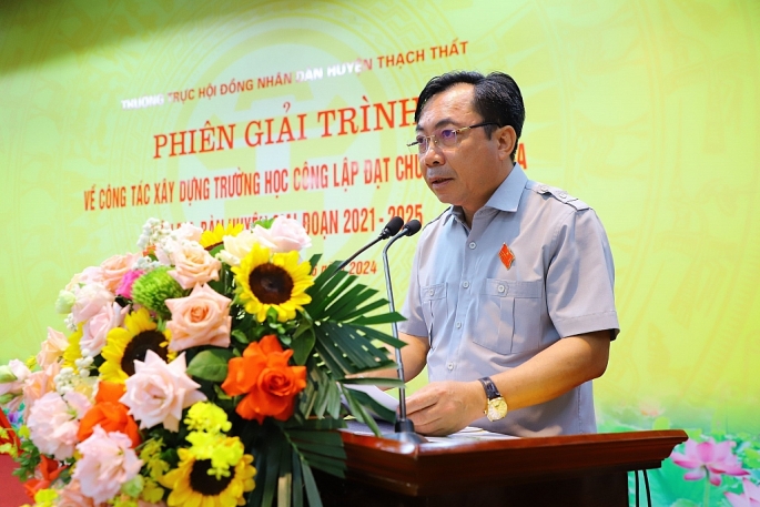 Thạch Thất đầu tư 67 dự án, công trình trường, lớp học