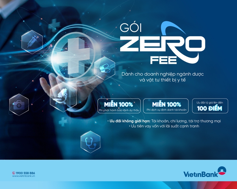 VietinBank tung gói ưu đãi phí Zero Fee dành cho doanh nghiệp ngành dược- Ảnh 1.