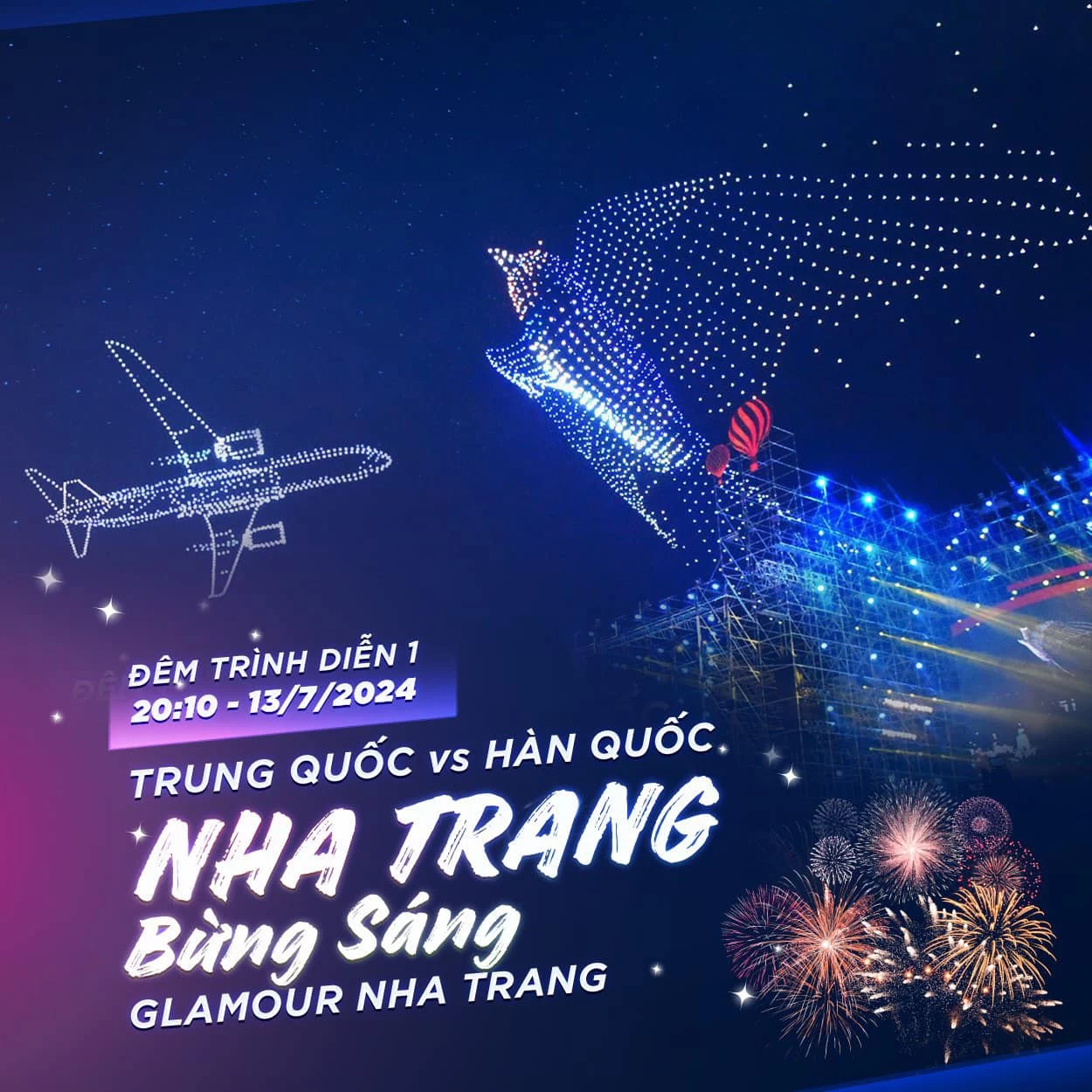 Đêm khai mạc lễ hội sẽ có chủ đề "Nha Trang bừng sáng" với hai đội thi Trung Quốc và Hàn Quốc.&nbsp;