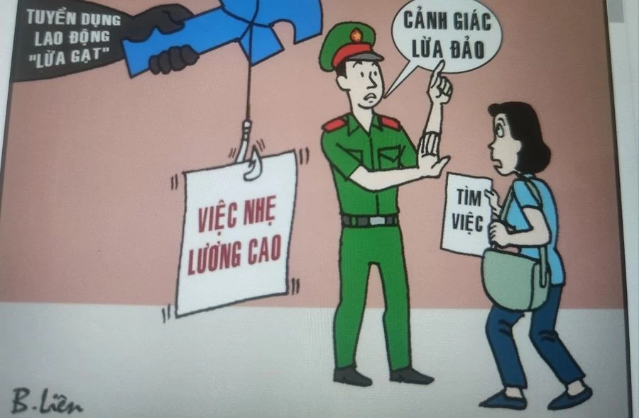 Người dân cần cảnh giác với những "bẫy" việc nhẹ lương cao. Ảnh minh họa.