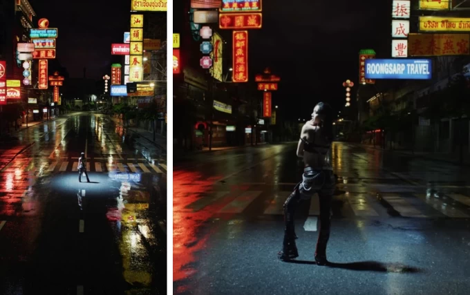 China Town trong MV Rockstar của Lisa.  
