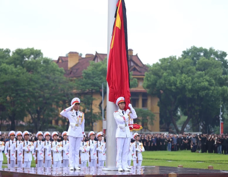 TỔNG THUẬT: LỄ QUỐC TANG TỔNG BÍ THƯ NGUYỄN PHÚ TRỌNG- Ảnh 9.