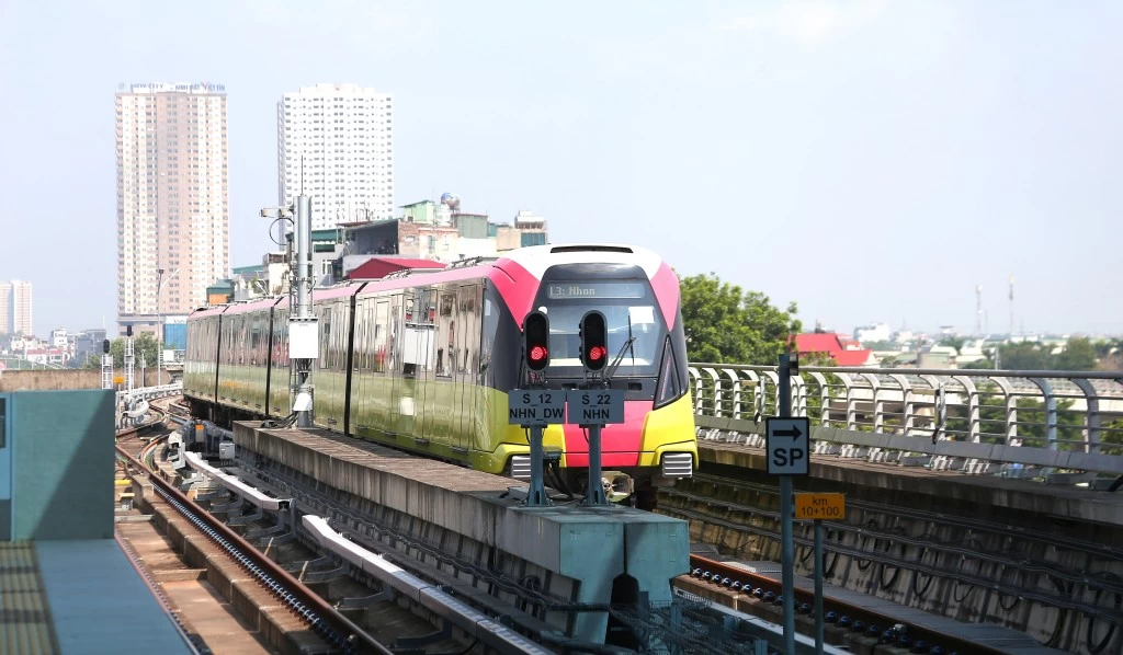 Đoạn trên cao dài 8,5 km thuộc tuyến Metro Nhổn - Ga Hà Nội sẵn sàng vận hành thương mại