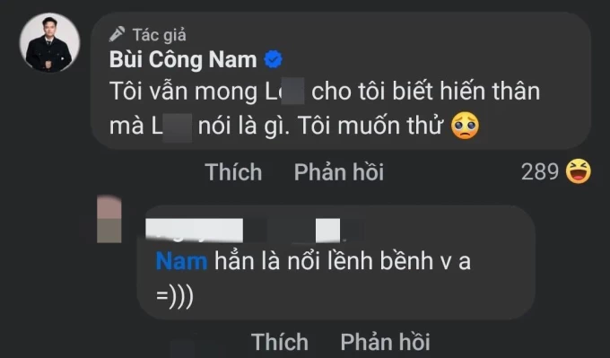 Anh nhất quyết không để vụ này chìm