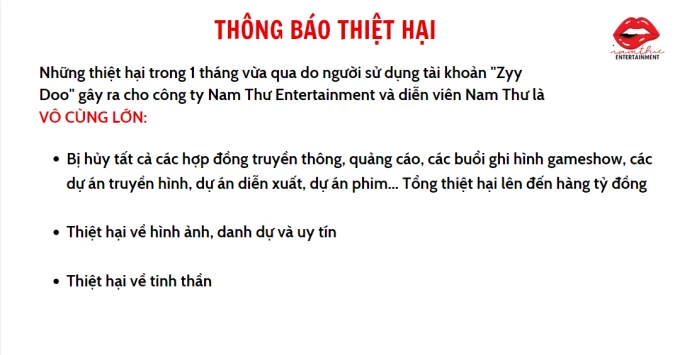 Nam Thư bị hủy tất cả hợp đồng, hình ảnh và tinh thần bị ảnh hưởng vì bài đăng tố cô giật chồng 