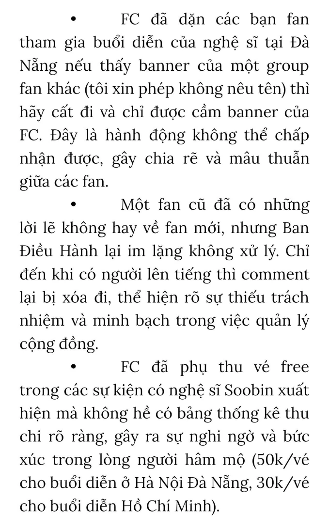 Nội bộ fan SOOBIN “chiến” nhau cực căng: FC làm việc thiếu minh bạch, tự tiện thu tiền dù sự kiện miễn phí?