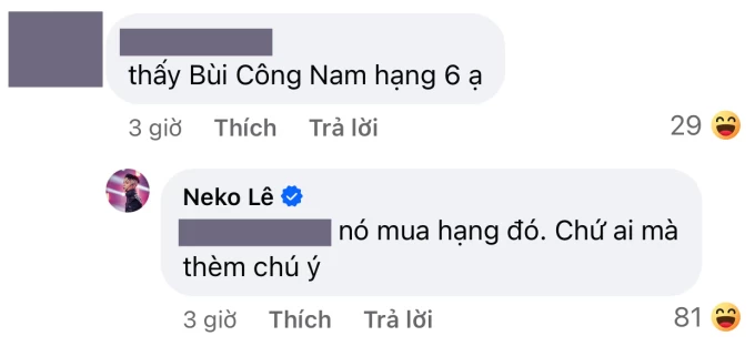 Neko Lê đáp trả lầy lội khi bị 