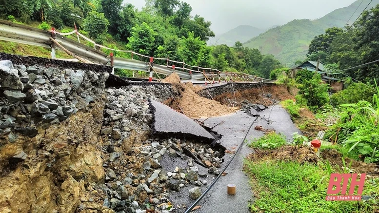 Sạt lở hàng loạt tuyến quốc lộ tại Điện Biên, Lai Châu, Lào Cai, Bắc Kạn, Thanh Hóa- Ảnh 4.