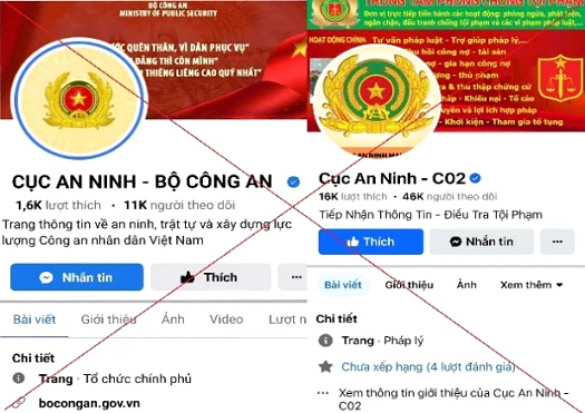 Thủ đoạn lừa đảo của các trang Facebook tích xanh giả danh Cục nghiệp vụ Bộ Công an