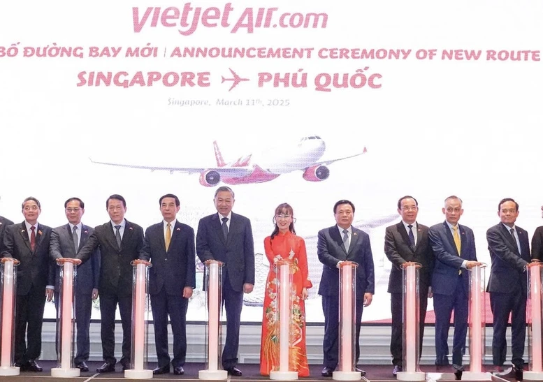 Vietjet mở đường bay thẳng Singapore-Phú Quốc: Kết nối bầu trời, cất cánh khát vọng hợp tác và thịnh vượng- Ảnh 1.