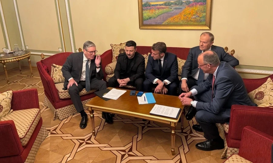 Cuộc hội đàm giữa các nhà lãnh đạo Anh, Pháp, Đức, Ba Lan và Ukraine tại Kiev, ngày 10 tháng 5.