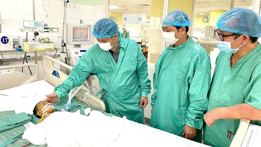 Bệnh viện Trung ương Huế ghép gan thành công cho cháu bé 15 tháng tuổi. (Ảnh: BVTUH)