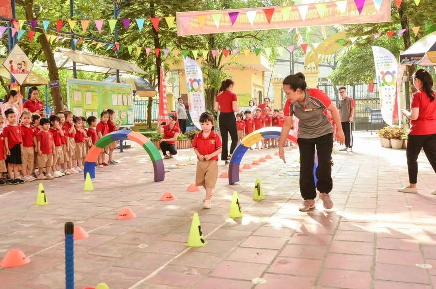 Chất lượng giáo dục mầm non tại Hà Nội có sự phát triển vượt bậc.