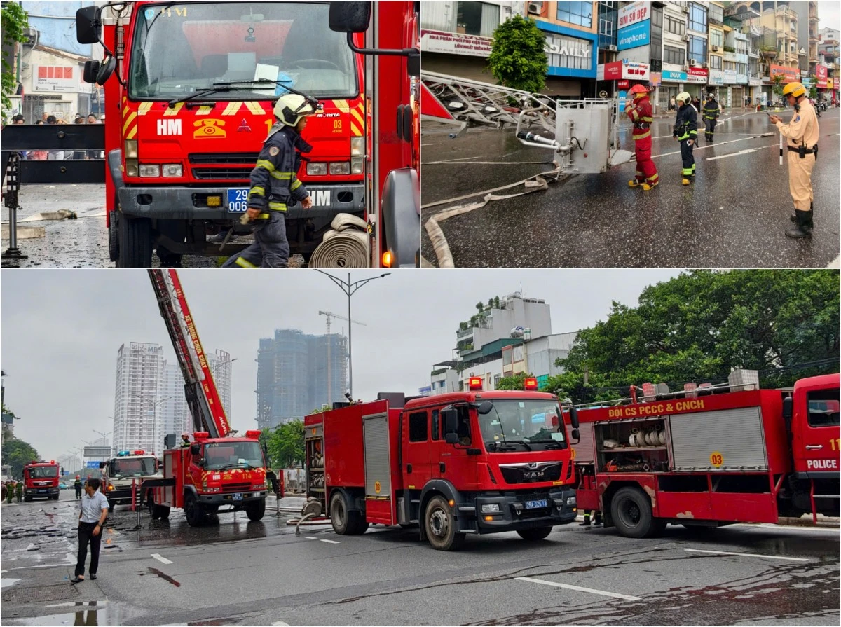 Dập tắt nhanh đám cháy nhà dân trên đường Giải Phóng, không thiệt hại về người