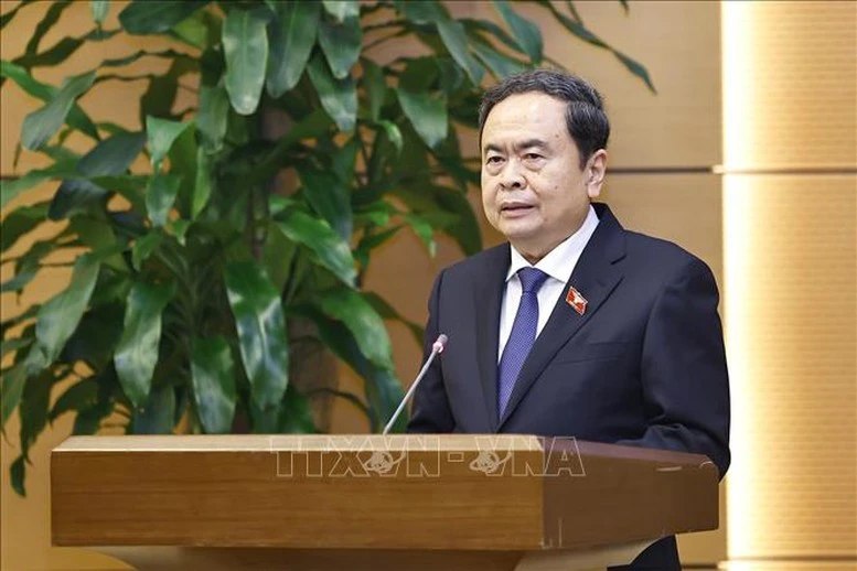 Chủ tịch Quốc hội Trần Thanh Mẫn chủ trì Lễ công bố các quyết định về công tác cán bộ- Ảnh 4.