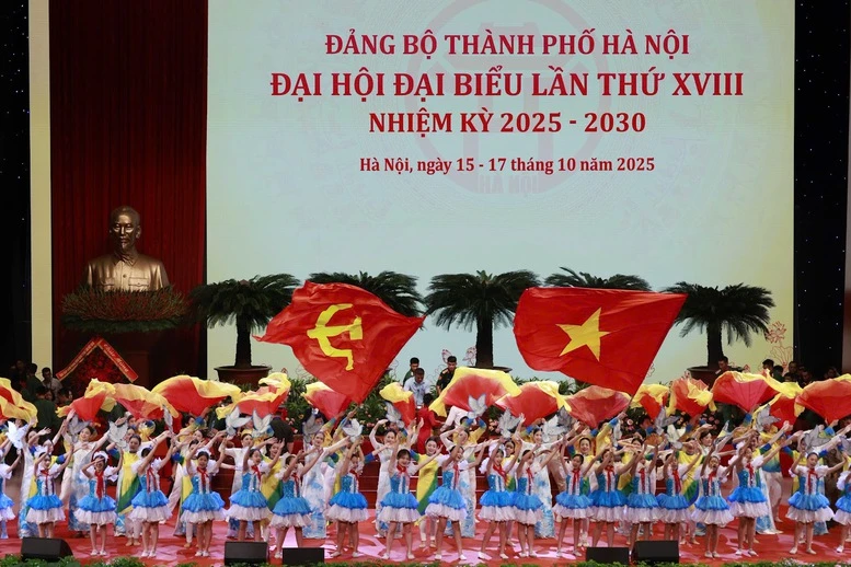 Tổng Bí thư Tô Lâm dự Đại hội Đại biểu Đảng bộ TP. Hà Nội lần thứ XVIII- Ảnh 7. Tổng Bí thư Tô Lâm dự Đại hội Đại biểu Đảng bộ TP. Hà Nội lần thứ XVIII- Ảnh 7.