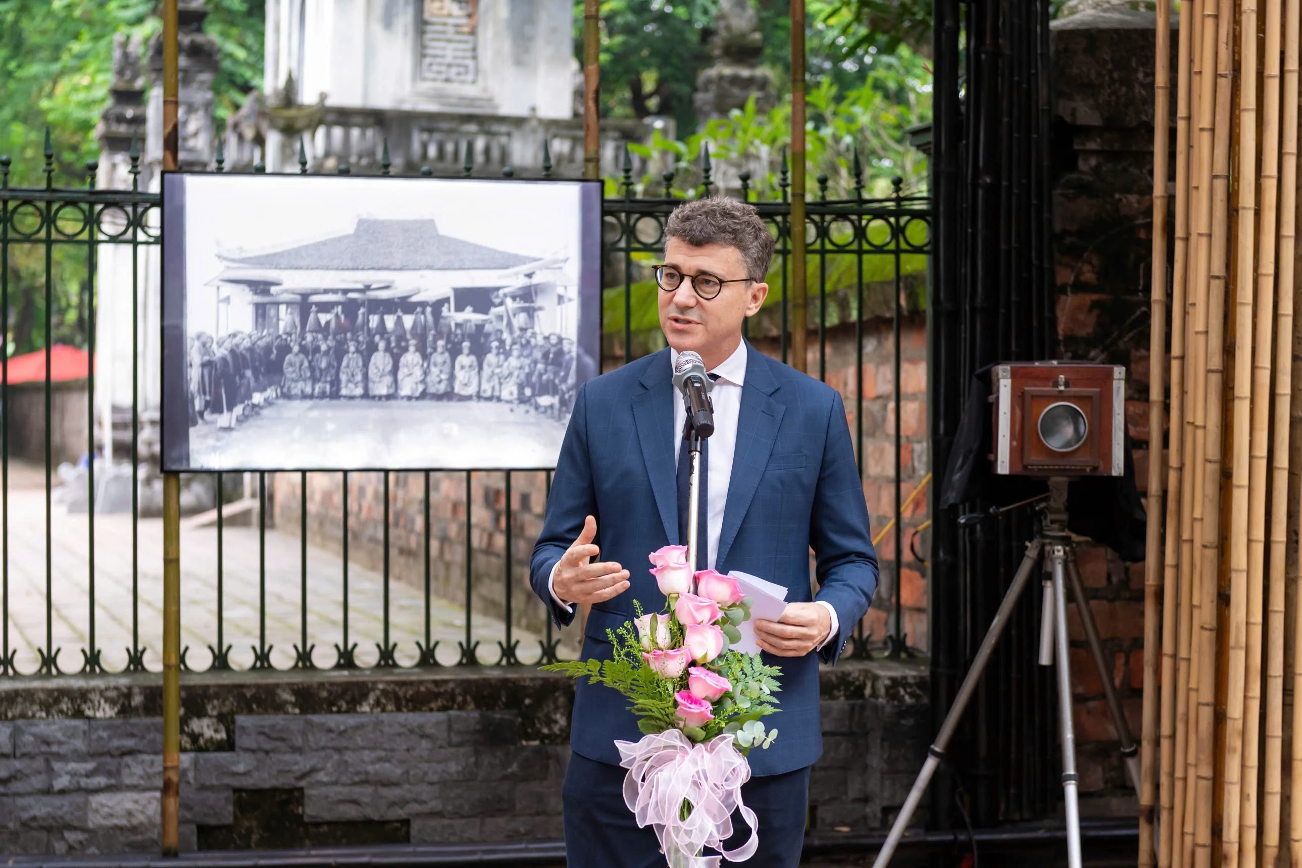 Photo Hanoi ’25 Độc đáo không gian tre tái hiện Khoa thi Hương cuối thế kỷ XIX