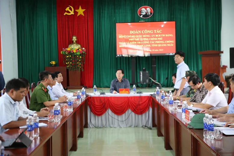 Phó Thủ tướng Hồ Quốc Dũng chỉ đạo 6 nhóm nhiệm vụ trọng tâm khắc phục sạt lở tại xã Ngọc Linh, Quảng Ngãi- Ảnh 8.