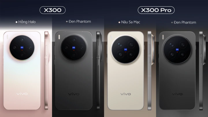 Các phiên bản màu của vivo X300 Series đều sang trọng và tinh tế. (Ảnh: vivo)