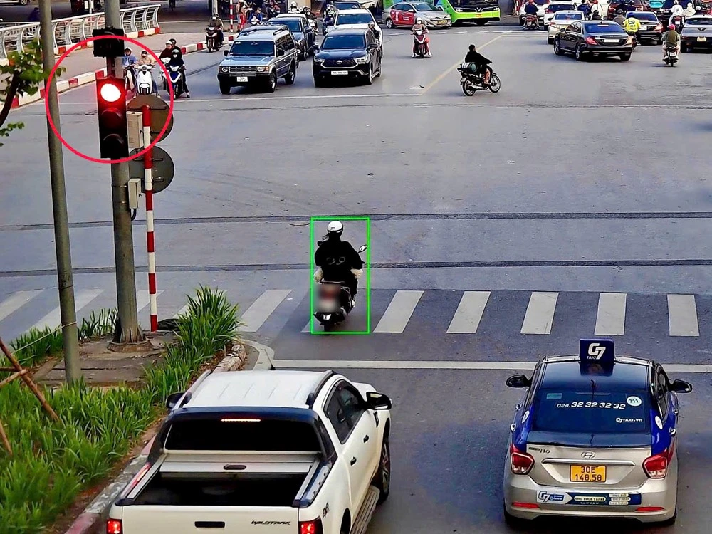  Camera AI phát hiện 393 trường hợp vi phạm trật tự an toàn giao thông - ảnh 3