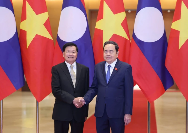 Chủ tịch Quốc hội Trần Thanh Mẫn hội kiến Tổng Bí thư, Chủ tịch nước Lào- Ảnh 1. Chủ tịch Quốc hội Trần Thanh Mẫn hội kiến Tổng Bí thư, Chủ tịch nước Lào- Ảnh 1.