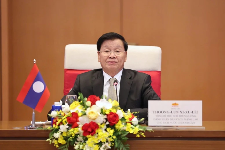 Chủ tịch Quốc hội Trần Thanh Mẫn hội kiến Tổng Bí thư, Chủ tịch nước Lào- Ảnh 3. Chủ tịch Quốc hội Trần Thanh Mẫn hội kiến Tổng Bí thư, Chủ tịch nước Lào- Ảnh 3.