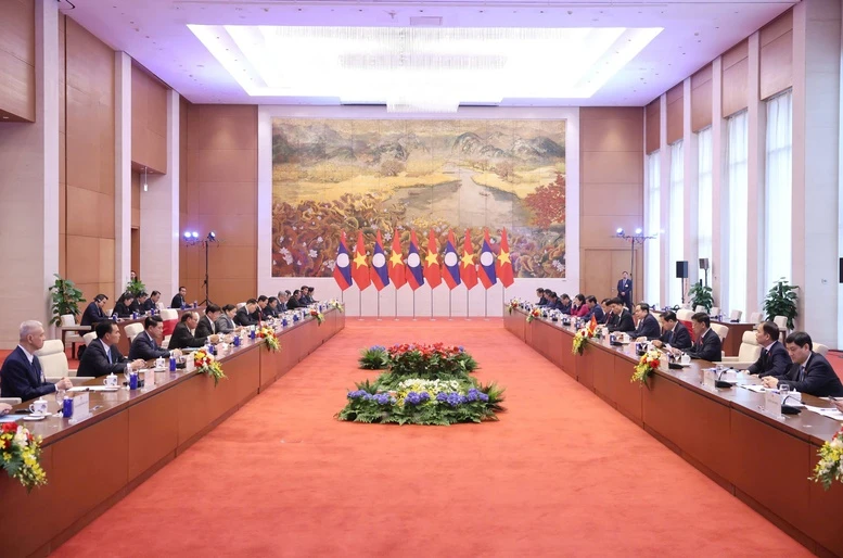 Chủ tịch Quốc hội Trần Thanh Mẫn hội kiến Tổng Bí thư, Chủ tịch nước Lào- Ảnh 4. Chủ tịch Quốc hội Trần Thanh Mẫn hội kiến Tổng Bí thư, Chủ tịch nước Lào- Ảnh 4.