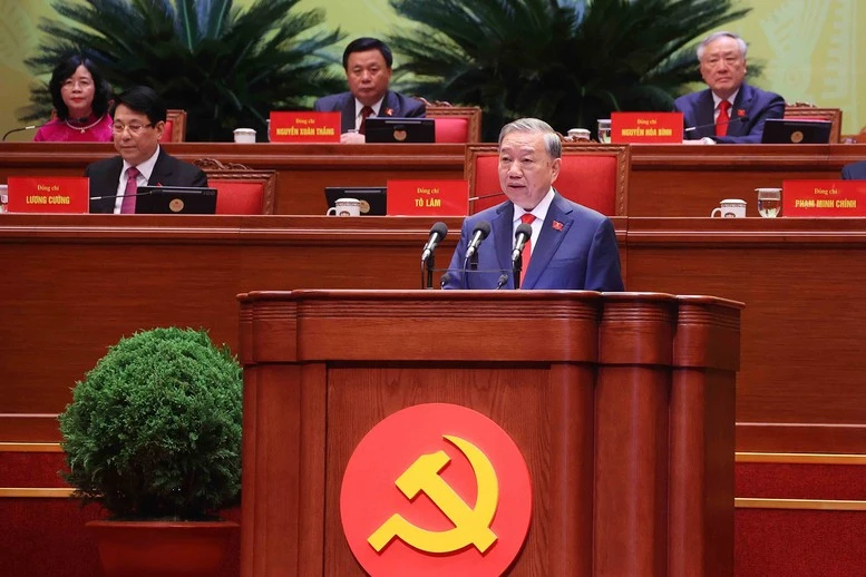 Khai mạc Đại hội XIV: Tổng Bí thư Tô Lâm trình bày Báo cáo về các văn kiện trình Đại hội XIV Đảng Cộng sản Việt Nam- Ảnh 2. Khai mạc Đại hội XIV: Tổng Bí thư Tô Lâm trình bày Báo cáo về các văn kiện trình Đại hội XIV Đảng Cộng sản Việt Nam- Ảnh 2.
