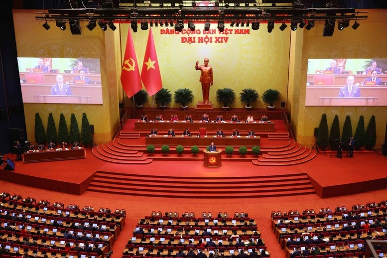 Khai mạc Đại hội XIV: Tổng Bí thư Tô Lâm trình bày Báo cáo về các văn kiện trình Đại hội XIV Đảng Cộng sản Việt Nam- Ảnh 3. Khai mạc Đại hội XIV: Tổng Bí thư Tô Lâm trình bày Báo cáo về các văn kiện trình Đại hội XIV Đảng Cộng sản Việt Nam- Ảnh 3.