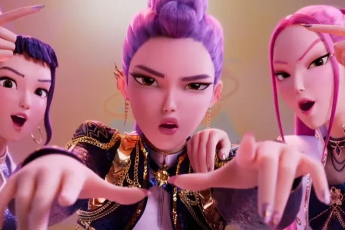 K-pop Demon Hunters được đưa từ nền tảng chiếu mạng ra chiếu rạp nhờ sức hút bất ngờ của pim. Ảnh: Netflĩ
