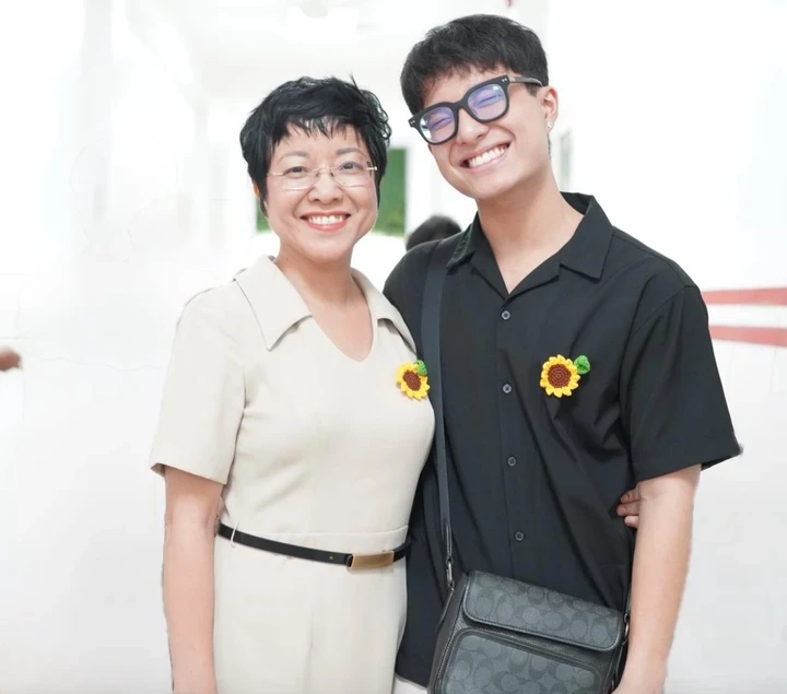Thảo Vân hạnh phúc khi có con trai trưởng thành, ngoan ngoãn.