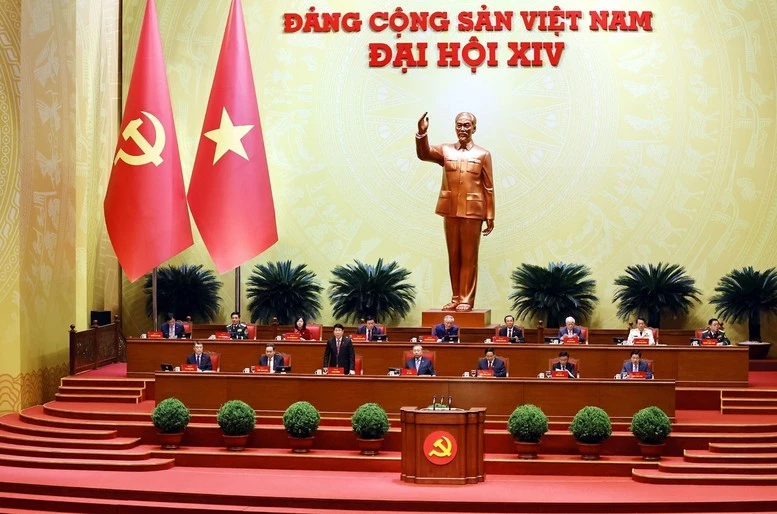 Thông cáo báo chí về ngày làm việc thứ hai Đại hội đại biểu toàn quốc lần thứ XIV của Đảng- Ảnh 1. Thông cáo báo chí về ngày làm việc thứ hai Đại hội đại biểu toàn quốc lần thứ XIV của Đảng- Ảnh 1.