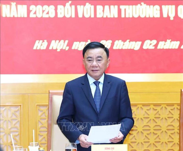 Hội nghị công bố quyết định kiểm tra, giám sát của Bộ Chính trị, Ban Bí thư đối với Ban Thường vụ Quân ủy Trung ương- Ảnh 4.