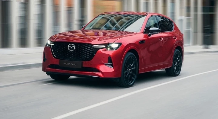 Mazda CX-60 gây chú ý với hệ dẫn động ưu tiên cầu sau và tính năng nhận diện khuôn mặt người lái thông minh.