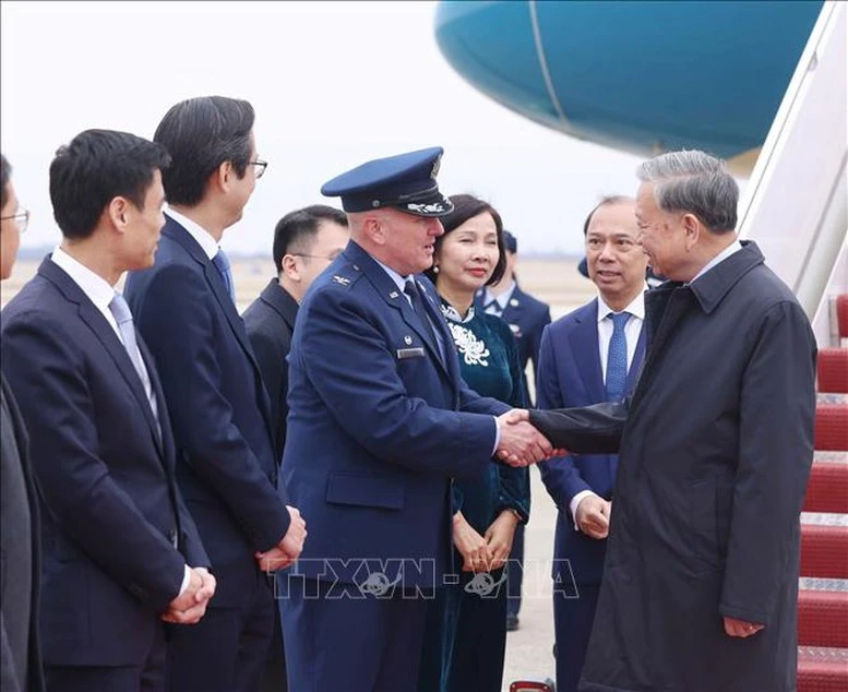 Tổng Bí thư Tô Lâm đến Washington D.C, bắt đầu tham dự cuộc họp khai mạc Hội đồng Hòa bình về Gaza- Ảnh 4.