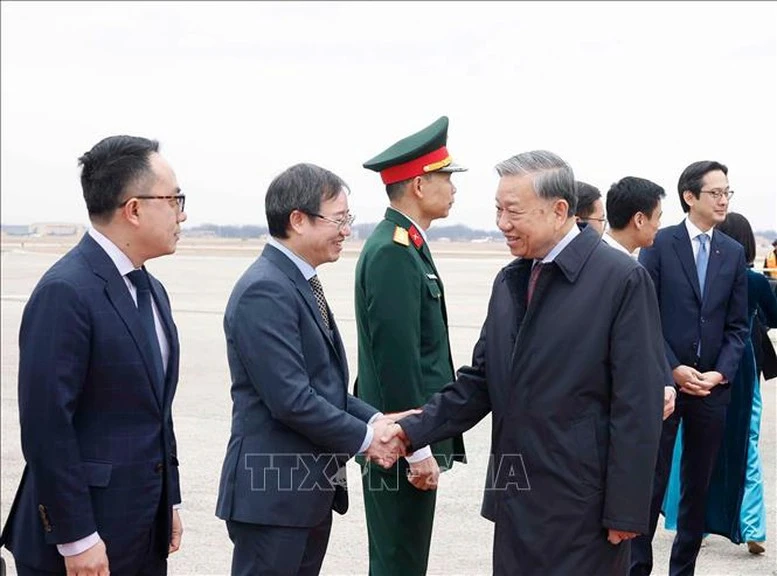 Tổng Bí thư Tô Lâm đến Washington D.C, bắt đầu tham dự cuộc họp khai mạc Hội đồng Hòa bình về Gaza- Ảnh 5.