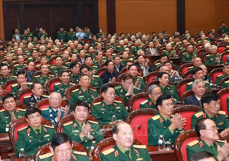 Tổng Bí thư Tô Lâm gặp mặt đại biểu tướng lĩnh quân đội nghỉ hưu, nghỉ công tác- Ảnh 4.