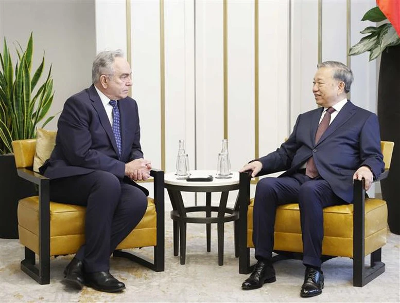 Tổng Bí thư Tô Lâm tiếp cựu Thứ trưởng Ngoại giao Hoa Kỳ Kurt Campbell- Ảnh 2.