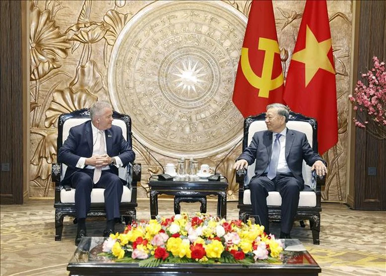 Tổng Bí thư Tô Lâm tiếp Trợ lý Ngoại trưởng Hoa Kỳ Michael DeSombre- Ảnh 2.