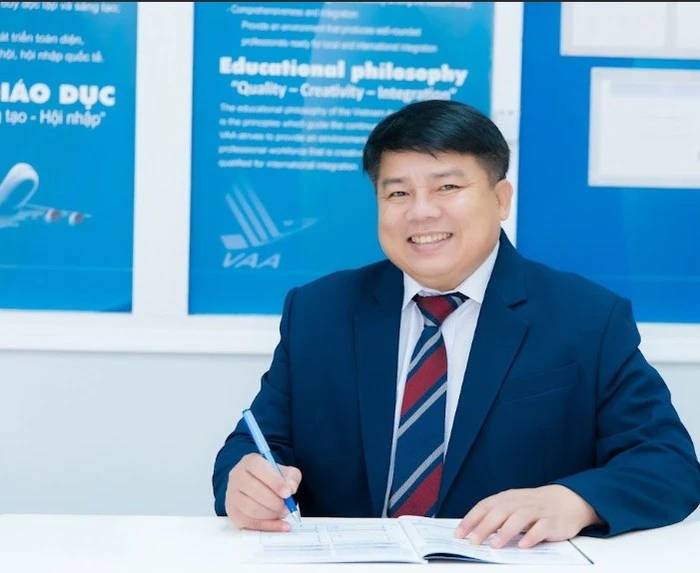 Phó Giáo sư, Tiến sĩ Trần Hoài An - Giám đốc Học viện Hàng không Việt Nam. Ảnh: NTCC.