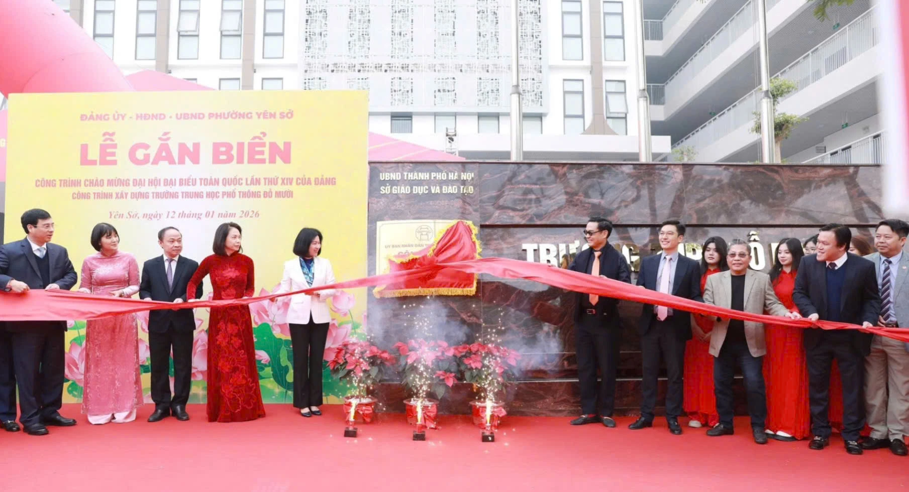 Trường THPT Đỗ Mười, TP Hà Nội được hoàn thiện vào tháng 10/2025. Ảnh: Văn Thiện