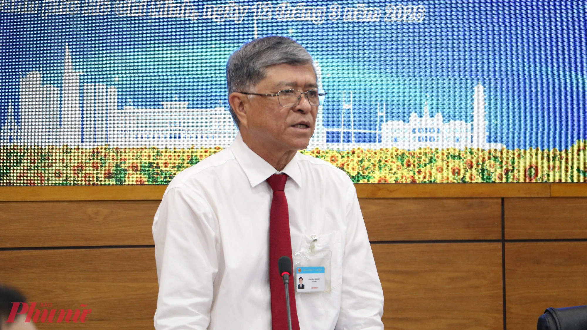 Ông Nguyễn Văn Hiếu - Giám đốc Sở GD-ĐT TPHCM - phát biểu tại hội nghị - Ảnh: T.T.