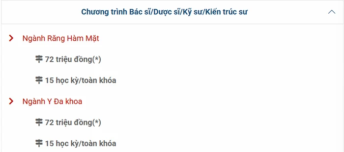 Học phí ngành Răng-Hàm-Mặt và ngành Y Đa khoa tại Trường Đại học Quốc tế Hồng Bàng