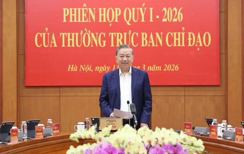 Thông báo Kết luận của Tổng Bí thư Tô Lâm, Trưởng Ban Chỉ đạo Trung ương về hoàn thiện thể chế, pháp luật tại Phiên họp quý I/2026- Ảnh 1.