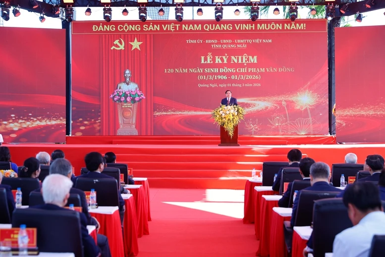 Thủ tướng Phạm Minh Chính dự lễ kỷ niệm 120 năm Ngày sinh Thủ tướng Phạm Văn Đồng- Ảnh 5. Thủ tướng Phạm Minh Chính dự lễ kỷ niệm 120 năm Ngày sinh Thủ tướng Phạm Văn Đồng- Ảnh 5.