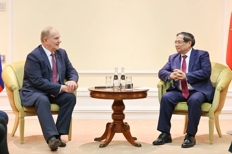 Thủ tướng Phạm Minh Chính tiếp Chủ tịch Đảng Cộng sản Nga- Ảnh 2.