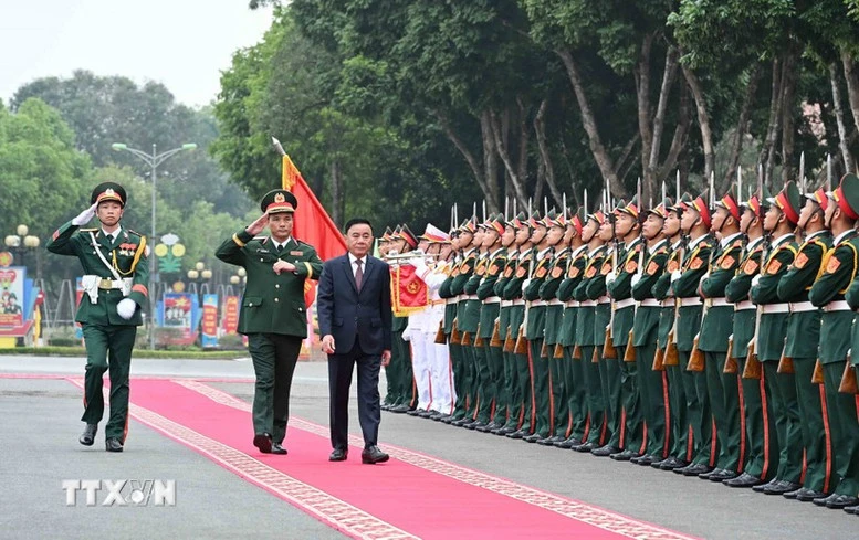 Thường trực Ban Bí thư chủ trì làm việc với Ban Thường vụ Quân đoàn 12- Ảnh 1. Thường trực Ban Bí thư chủ trì làm việc với Ban Thường vụ Quân đoàn 12- Ảnh 1.
