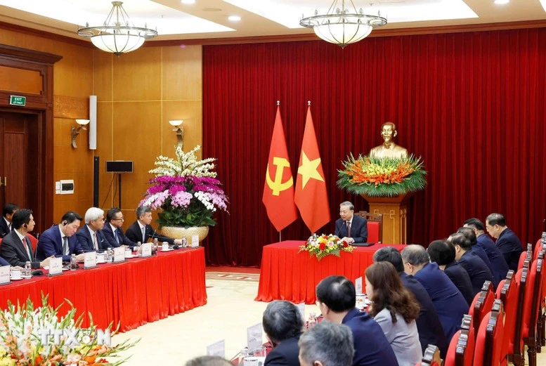 Tổng Bí thư Tô Lâm tiếp lãnh đạo một số tập đoàn quốc tế- Ảnh 3.