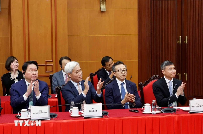 Tổng Bí thư Tô Lâm tiếp lãnh đạo một số tập đoàn quốc tế- Ảnh 5.