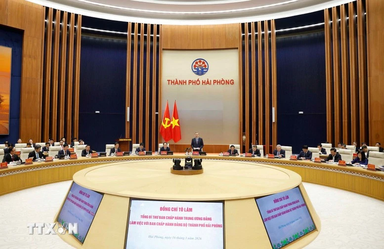 Tổng Bí thư Tô Lâm: Xây dựng thành phố Hải Phòng trở thành trung tâm công nghiệp và cảng biển hiện đại- Ảnh 1.